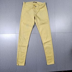 Flying Monkey Low Rise Skinny Jeans Light Yellow Denim Wash Juniors Size 5